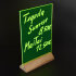 Bar-, Tisch- und Tresenaufsteller "NEON" 222 x 140  mm, 1 Set = 3 Stück