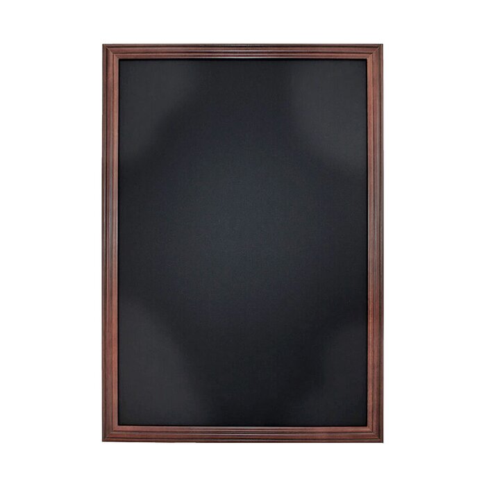 Kreidetafel-Schreibtafel mit braunem Profilrahmen, A2, 60 x 42 cm