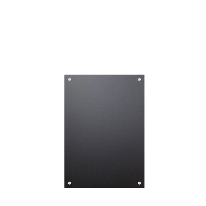 Wetterfeste Kreidetafel aus 6 mm Kunstharz schwarz, 60x42 cm