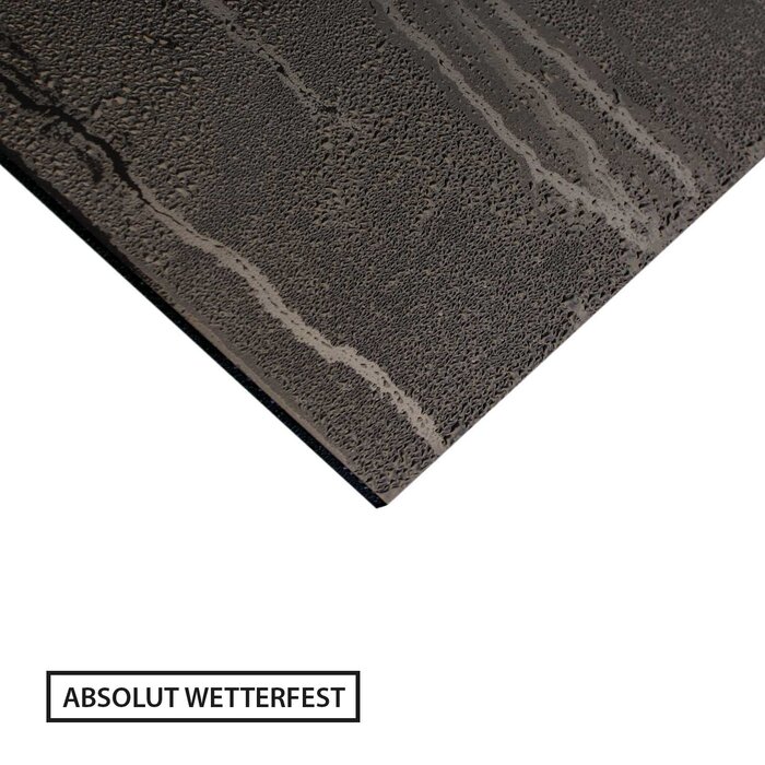 Wetterfeste Kreidetafel aus 6 mm Kunstharz schwarz, 60x42 cm