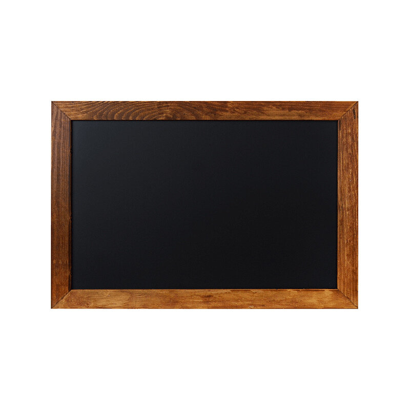 Angebotstafel, Kreidetafel, Menütafel mit Holz, 40x60cm für die Schweiz Rahmenfarbe Teak