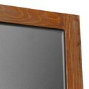 Holz-Kundenstopper - wetterfest, braun lasiert, 125 x 70 cm