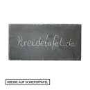 Schiefertafel 60 x 30 cm mit gebrochener Kante