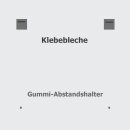 Klebebleche 10 x10, Aufhänger für Bilder, selbstklebend