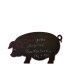 Kreidetafel-Schreibtafel "Schwein" 92 x 52 cm