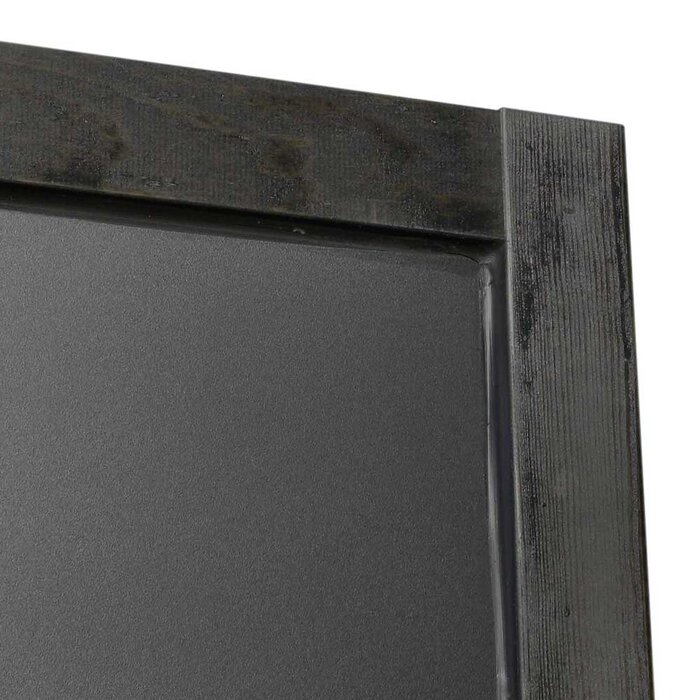 Kundenstopper schwarz lasiert - wetterfest in 125 x 70 cm