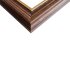 Kreidetafel mit Antikrahmen Nussbaum Gold