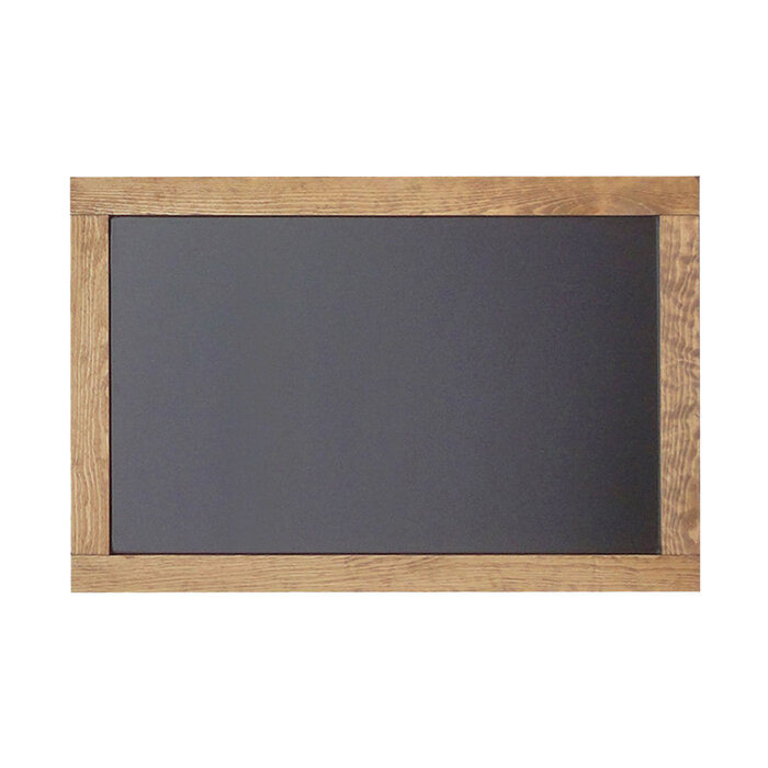 Kreidetafel 110 x 70 cm mit braunem Holzrahmen
