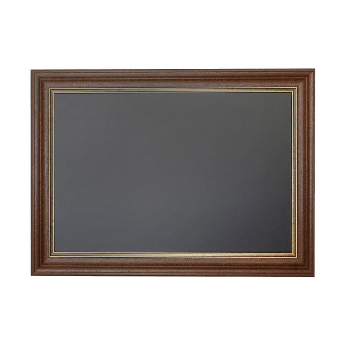 Kreidetafel mit Antikrahmen Nussbaum Gold 100 x 60 cm