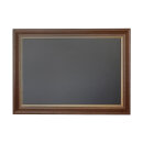 Kreidetafel mit Antikrahmen Nussbaum Gold 100 x 60 cm