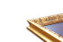 Kreidetafel Antik mit Barockrahmen in Gold, 100 x 60 cm